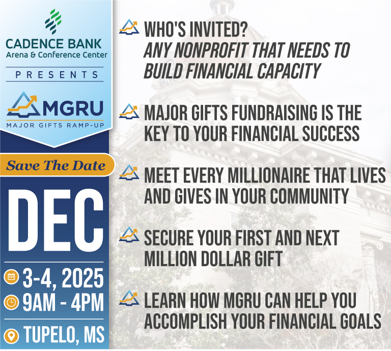 Tupelo, MS Major Gifts Ramp-Up Event Dec 3-4, 2025 - National ...